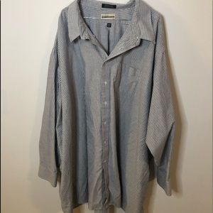 Oversized striped button up